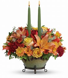 Golden Fall Centerpiece 